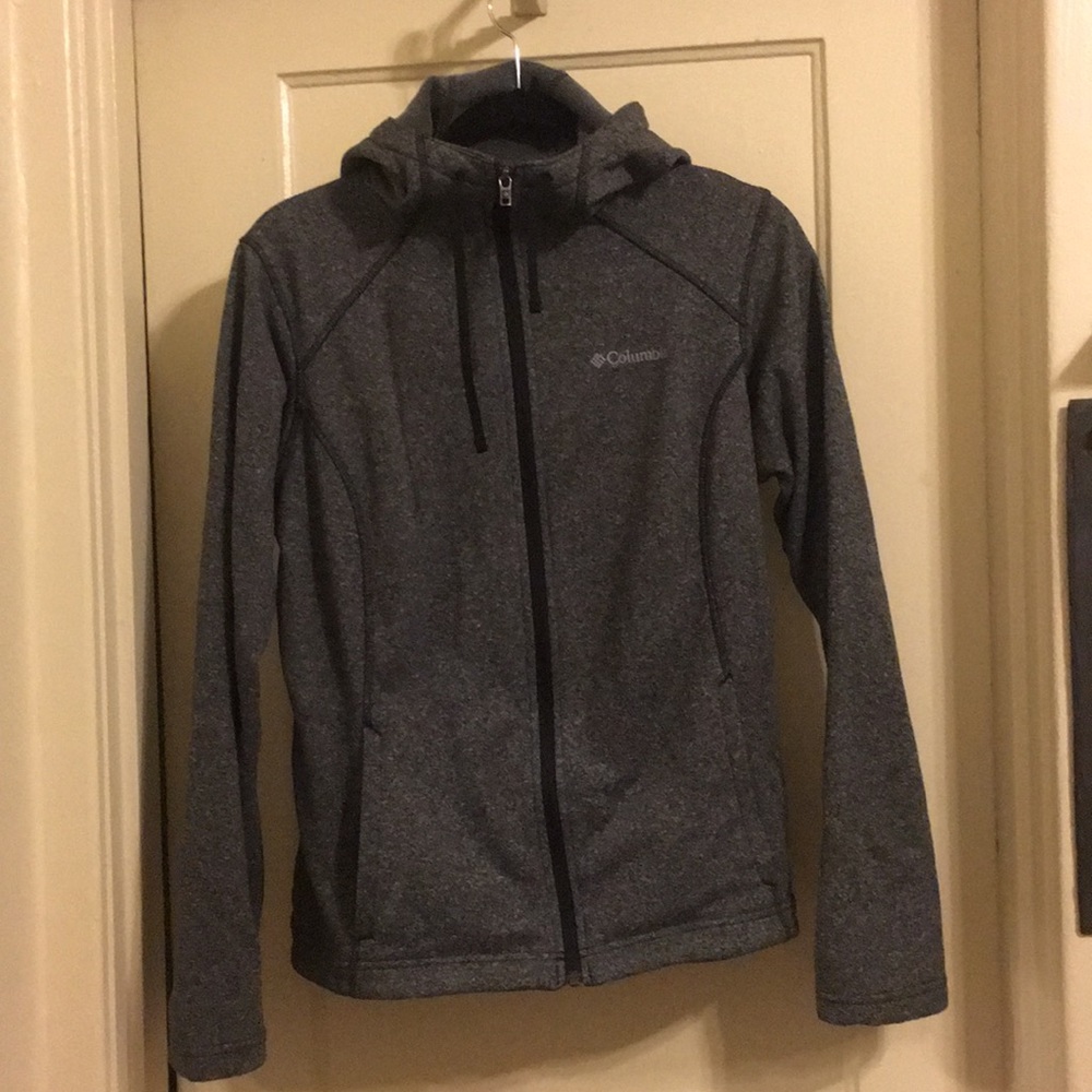 Columbia Heather Grey Fleece Full Zip